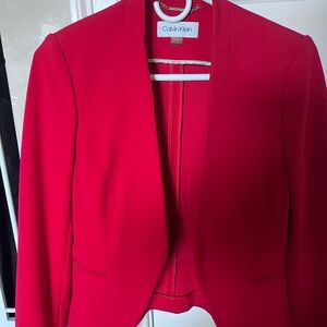 Calvin Klein Vibrant Red Women's Blazer